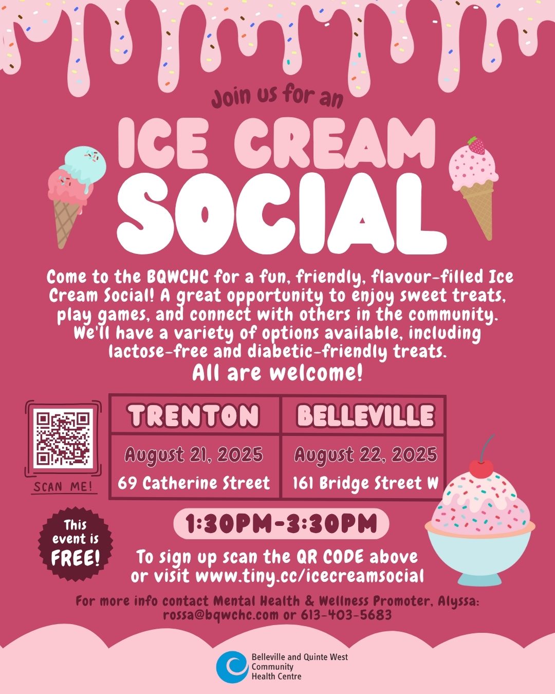 Ice Cream Social Poster Social Media
